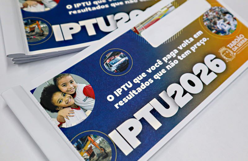 Primeira parcela e cota única do IPTU 2026 de Taboão da Serra vencem em 11 de março