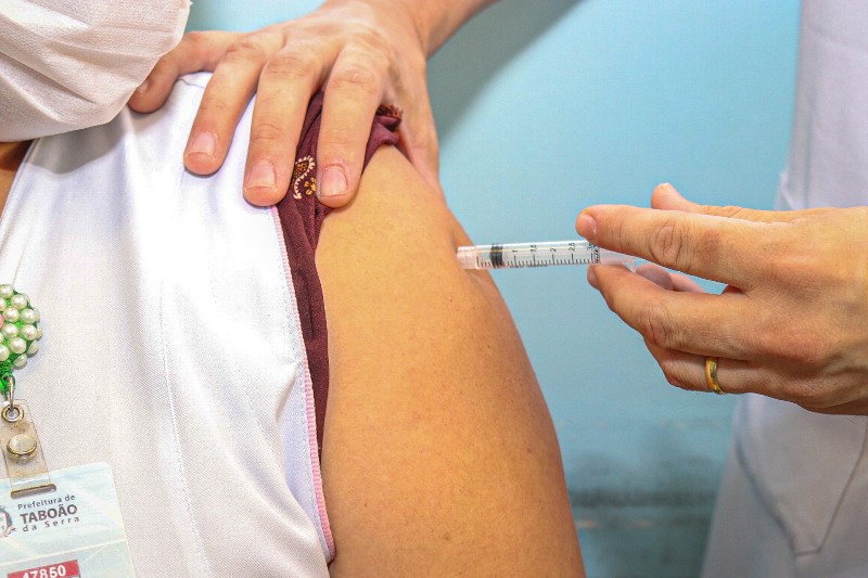 Taboão aplicou mais de 3600 doses da vacina contra a COVID-19