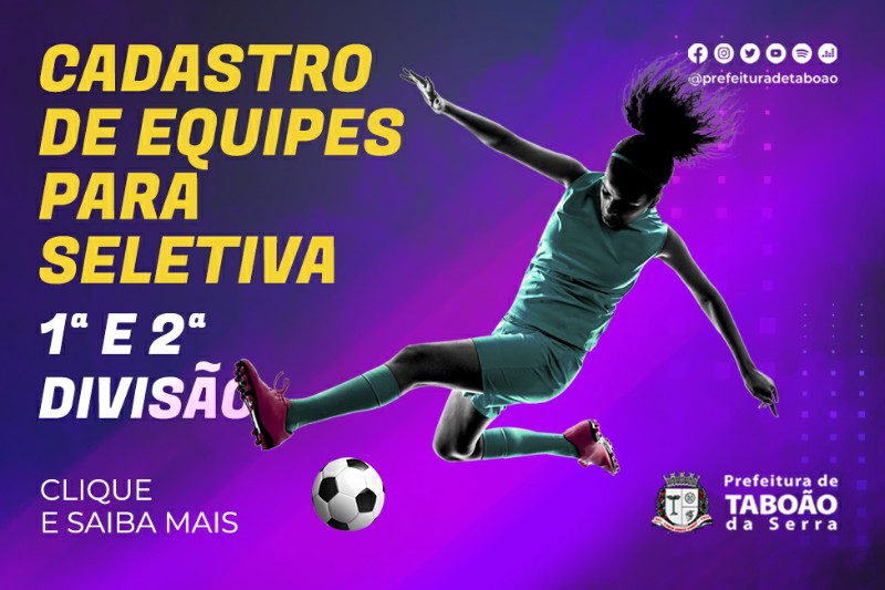 Prefeitura de Taboão da Serra convida equipes de Futsal Feminino para cadastro