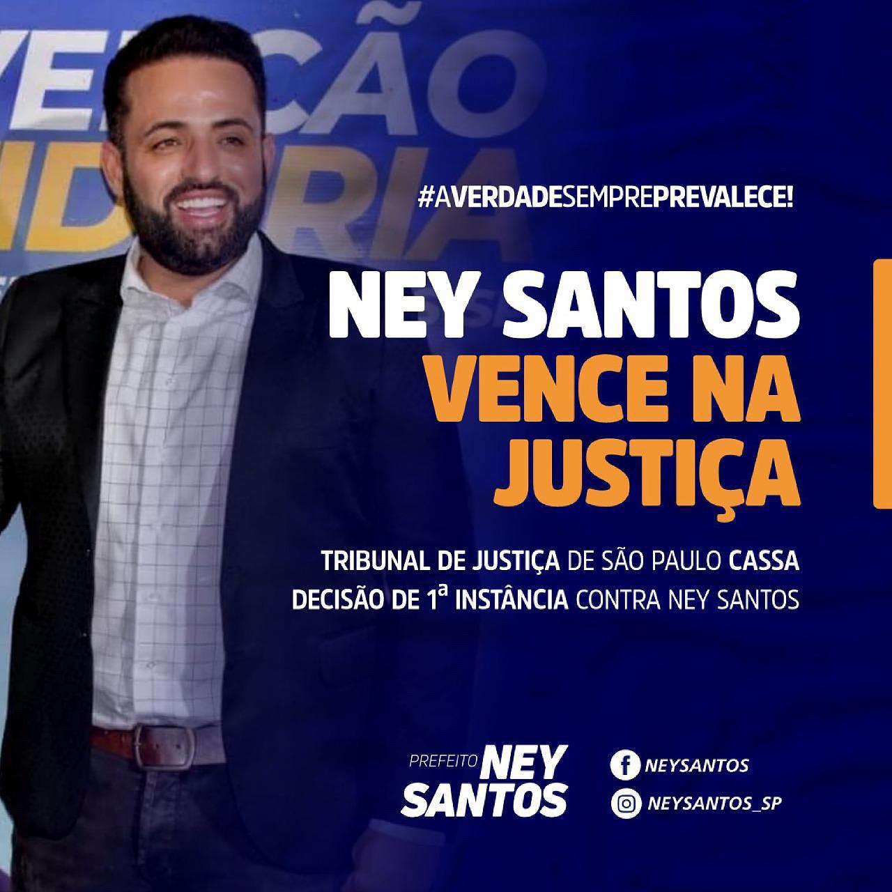 Ney Santos vence na Justiça e é inocentado por disparo de arma de fogo