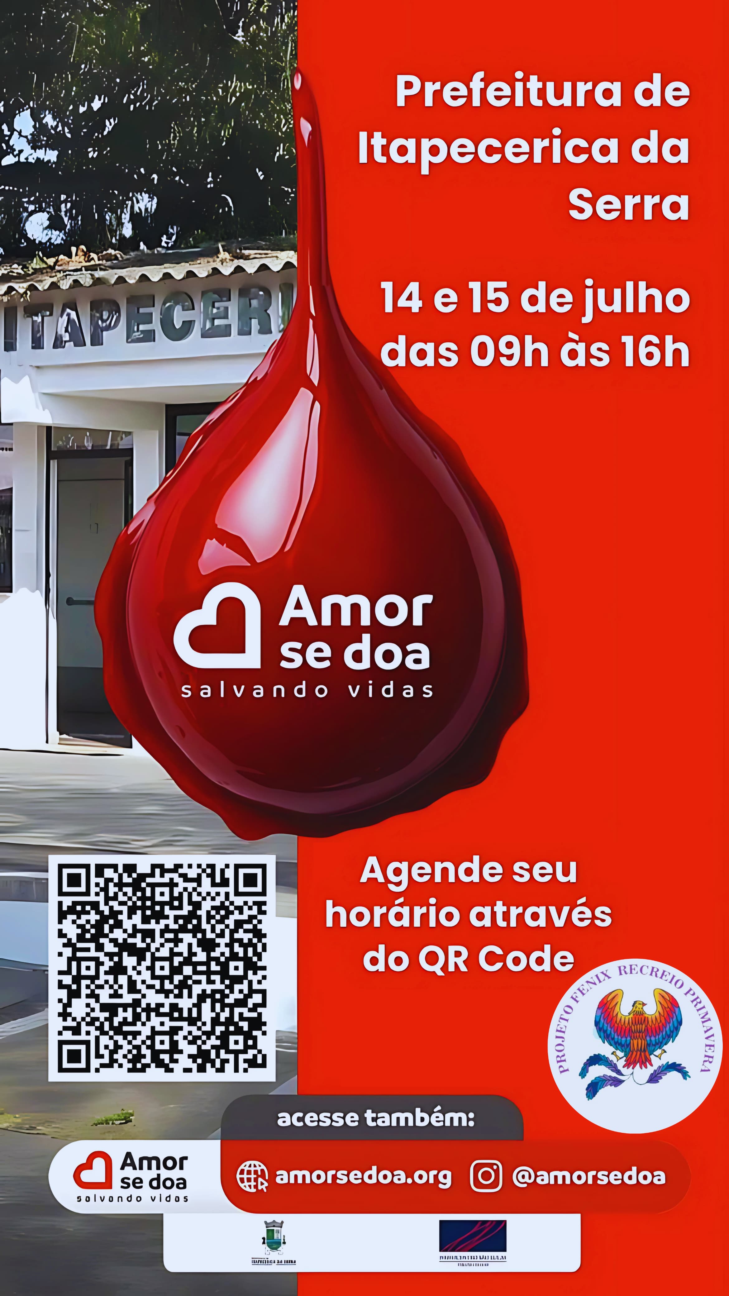 Prefeitura de Itapecerica da Serra promove campanha de doação de sangue nesta terça, 15 de julho