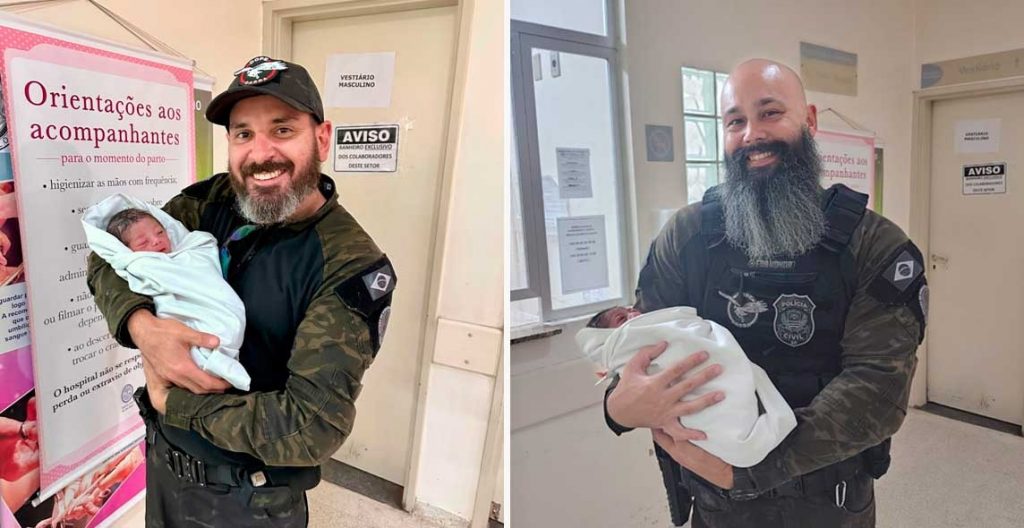 Policiais do Garra auxiliam mulher em parto no Centro de SP