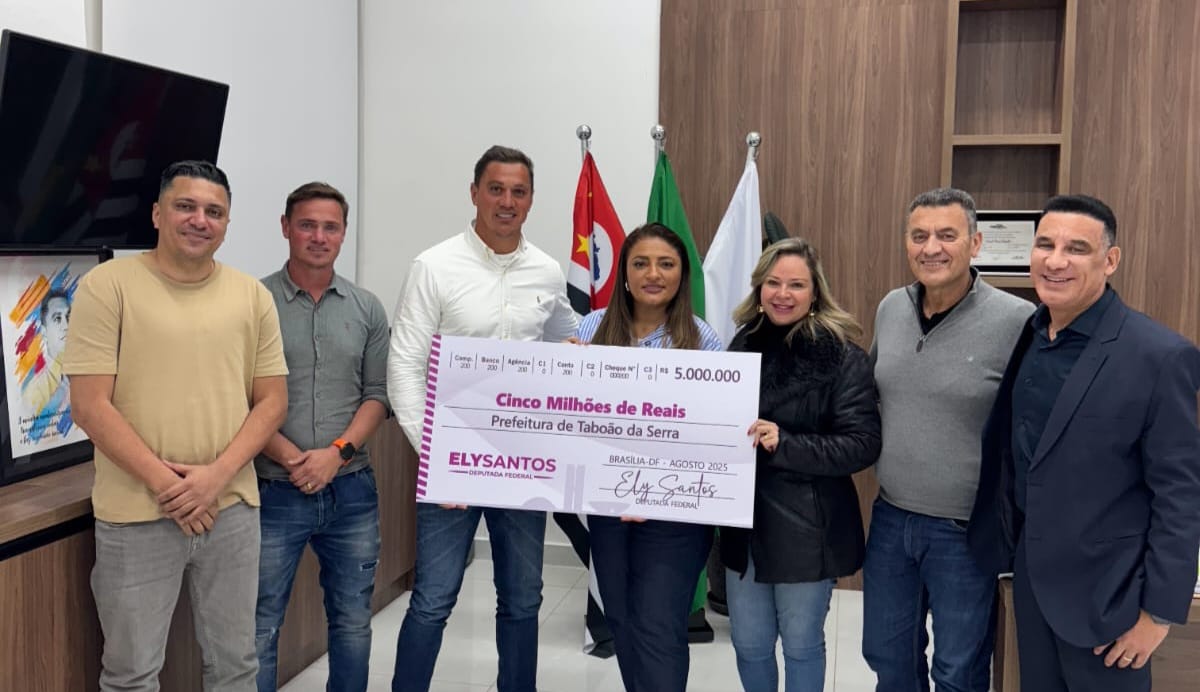 Taboão da Serra e Embu-Guaçu recebem R$ 6 milhões em emendas de Ely Santos
