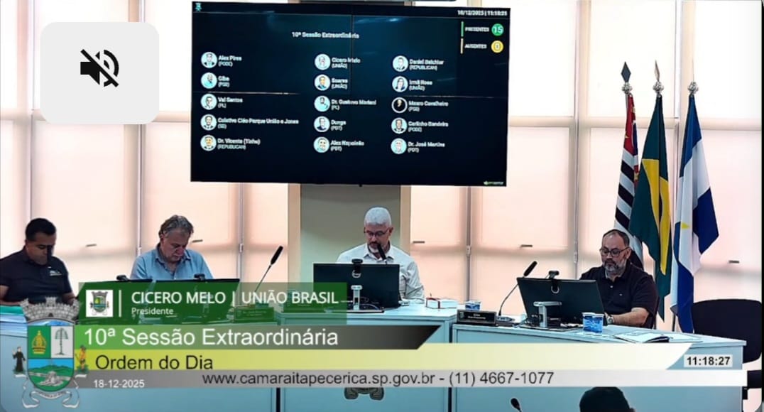 Câmara de Itapecerica da Serra aprova reajuste do subsídio de secretários municipais