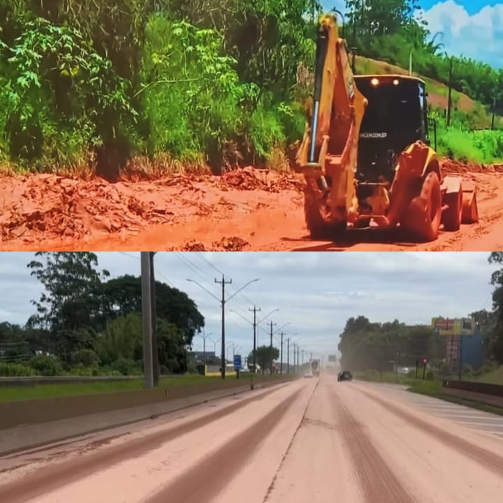 Caos anunciado: obra às margens da Régis, lama e horas de interdição expõem motoristas a riscos