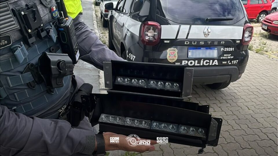 Se passando por policial, motorista é desmascarado pela PM na zona Sul de São Paulo