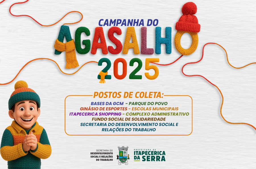 Prefeitura de Itapecerica da Serra arrecada cobertores e roupas de frio para pessoas em situação de vulnerabilidade