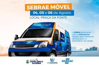 Itapecerica recebe Sebrae até sexta, 6, na Praça da Fonte